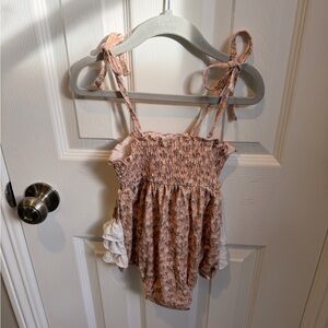 Caden Lane Pink Floral One Piece